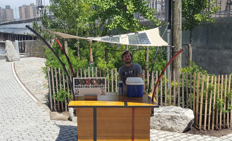Solar Canopy for the Brooklyn Roasting Company Coffee Cart